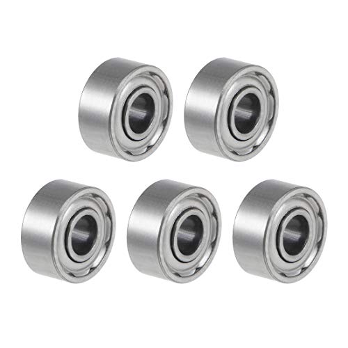 sourcing map 5 Stück Kugellager Rillenkugellager 682XZZ 2,5mm Innendurchm 6mm Außendurchm 2,6mm Bohrung Doppelt Geschirmt Chromstahl Z2 für Skateboard 3D Drucker Roller Inline Skates von sourcing map
