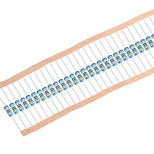 sourcing map 50 Stk.Metallfoile Widerstand 1% Toleranz 5 Farbe Band 3 Ohm 0,5W cm de von sourcing map