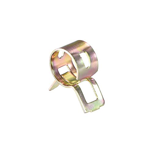 sourcing map 50Stk Federband 12mm 1/2 Zoll Typ Aktion Kraftstoff/Silikon Vakuumschlauch Schelle Niederdruck Luft Clip von sourcing map
