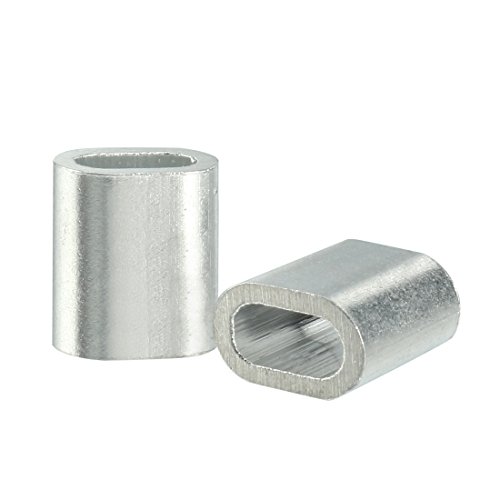 sourcing map 50 Stück 0.5mm Aluminum Oval Form Kabel Drahtseil Ärmel Clips Crimpen Schleifen DE de sourcing map 50 Stück 0.5mm Aluminum Oval Form Kabel Drahtseil Ärmel Clips Crimpen Schleifen DE de von sourcing map