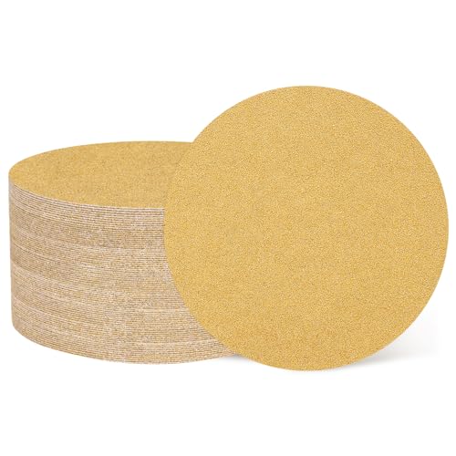 sourcing map 50 Stück 125 mm Schleifscheiben, Körnung 60, Klett-Schleifpapier, Exzenterschleifer-Pads für Holzbearbeitung, Automobil, Metall, Gold sourcing map 50 Stück 125 mm Schleifscheiben, Körnung 60, Klett-Schleifpapier, Exzenterschleifer-Pads für Holzbearbeitung, Automobil, Metall, Gold von sourcing map