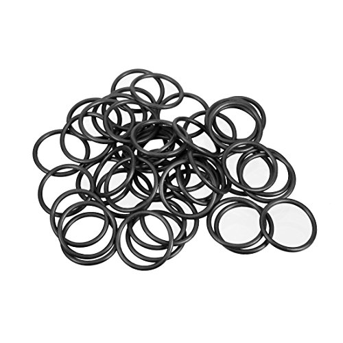 sourcing map 50 Stück Nitrilkgummi O-Ringe 18mm AD 15mm ID 1,5mm Breite Dichtung Dichtungsring Dichtungen von sourcing map