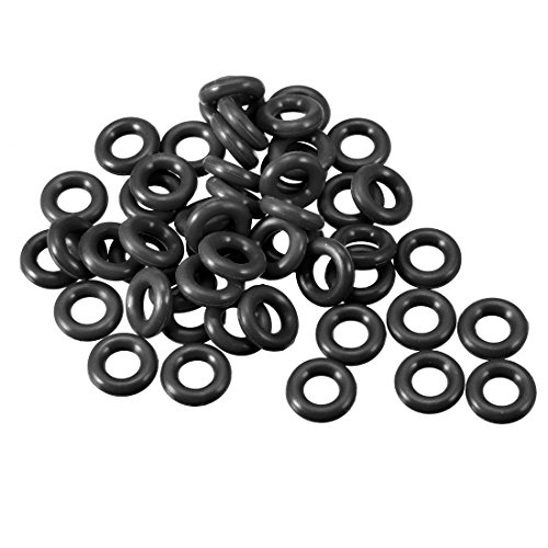 sourcing map 50 Stück O-Ringe Nitrilkautschuk Dichtung Dichtungsring Dichtungen 6,5mm AD 3,5mm ID 1,5mm Breite von sourcing map