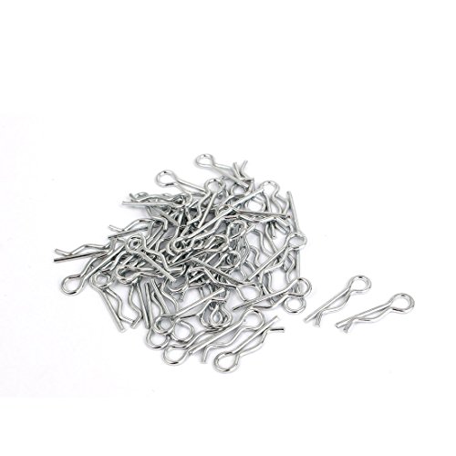 sourcing map 50 Stück R Stifte Mechanische Kupplung Haartraktor Clip Splint Kits 1.2 mm x 20 mm von sourcing map