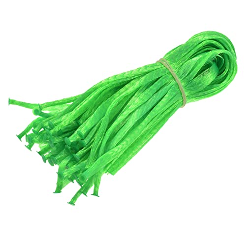 sourcing map 50 Stück Wassermelone Netze 13.78 Zoll Hängende Melonen Hängematten Wiederverwendbare Obst Netzbeutel für Garten Grün von sourcing map
