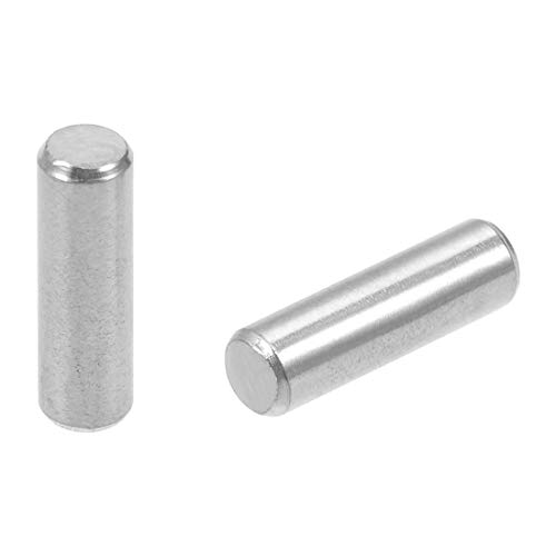 sourcing map 50 Stücke 3 mm x 10 mm Passstift 304 Edelstahl Regalheringe Stützregale Silberton von sourcing map