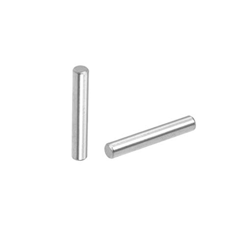 sourcing map 50 Stücke 4 mm x 25 mm Passstift 304 Edelstahl Regalheringe Stützregale Silberton von sourcing map