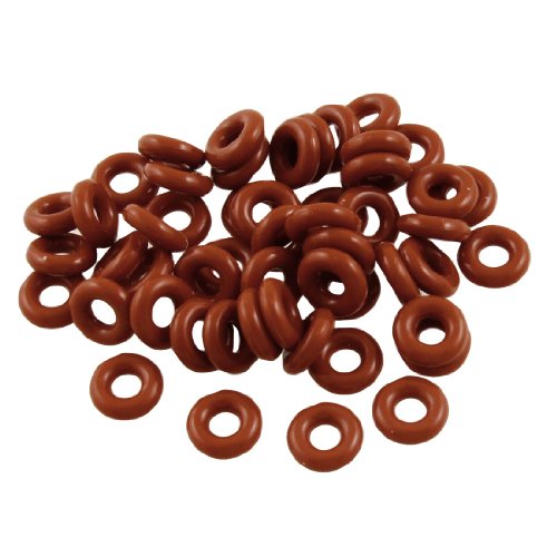 sourcing map 50 Stücke rot Silikon Öldichtung O-Ring Dichtung Ring 3mm x 8mm x 2.5mm von uxcell