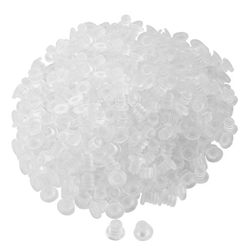 sourcing map 500stk.Anschlagpuffer Transparent Stoßstangen Gleiten Freien Möbel Glas Tisch Antikollision 5mm weich von sourcing map