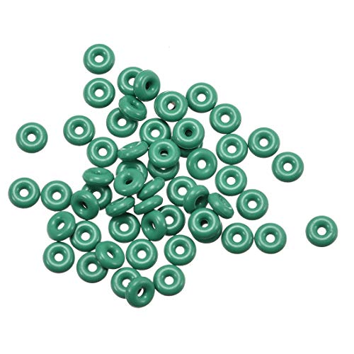 sourcing map 50Stk 1.5mm Dicke hitzebeständiger Mini Grün O-Ring Gummi Dichtungsring 4mm AD de von uxcell