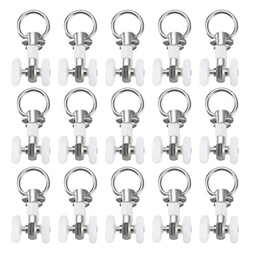 sourcing map 50Stk. Twin Radträger Vorhang Schiene Fenster Dusch Vorhang 14mm Dia Kunststoff sourcing map 50Stk. Twin Radträger Vorhang Schiene Fenster Dusch Vorhang 14mm Dia Kunststoff von sourcing map