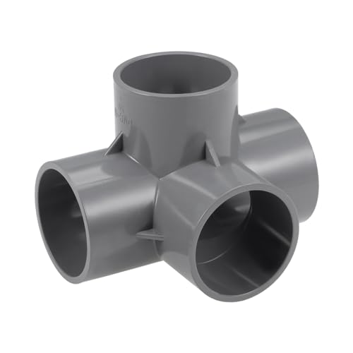 sourcing map 50mm, 4Stk 4-Wege T-Stück PVC Anschlussbogen Möbel Grau PVC Rohrverbinder Verschraubung Bewässerungssprinkler sourcing map 50mm, 4Stk 4-Wege T-Stück PVC Anschlussbogen Möbel Grau PVC Rohrverbinder Verschraubung Bewässerungssprinkler von sourcing map
