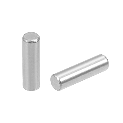 sourcing map 50pcs 4 mm x 12 mm Passstift 304 Edelstahl Regalheringe Stützregale Silberton von sourcing map
