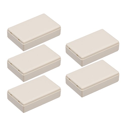 sourcing map 5Pcs 58 X 35 X 15mm Elektronischer Kunststoff DIY Anschlussdose Gehäuse Grau von sourcing map