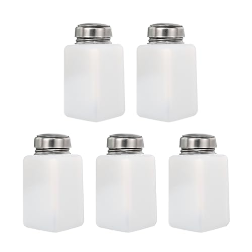 sourcing map 5Stk 6 Oz/180ml Alkohol Drücken Pumpen Spender Flasche Presse Flüssigkeit Leere Behälter Weiß sourcing map 5Stk 6 Oz/180ml Alkohol Drücken Pumpen Spender Flasche Presse Flüssigkeit Leere Behälter Weiß von sourcing map