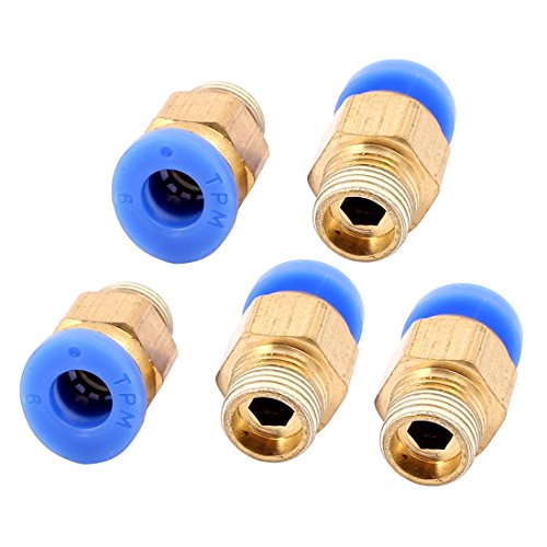 sourcing map 5Stk 9mm Gewindedurchmesser 6mm Druck In Schnellverbinder Pneumatik Anschluss de sourcing map 5Stk 9mm Gewindedurchmesser 6mm Druck In Schnellverbinder Pneumatik Anschluss de von uxcell