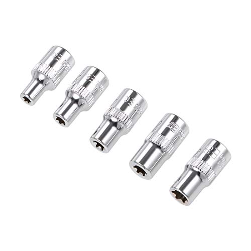 sourcing map 5Stk Flach Sockel Set Externae Torx 1/4 Zoll Antrieb E4 E5 E6 E7 E8 Cr-V Stahl sourcing map 5Stk Flach Sockel Set Externae Torx 1/4 Zoll Antrieb E4 E5 E6 E7 E8 Cr-V Stahl von sourcing map