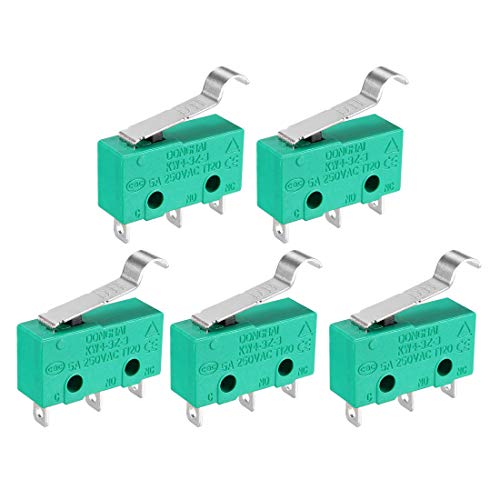 sourcing map 5Stk KW4-3Z-3 5A / 250VAC simulierte Mikro-Schalter mit R-Stange von sourcing map