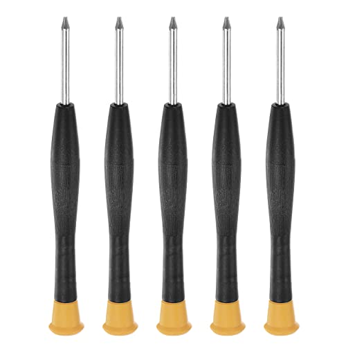 sourcing map 5Stk Präzision Torx Schraubenzieher T6 Stern Kopf mit Drehbar Deckel für Uhr Brillen Elektronik Reparatur von sourcing map