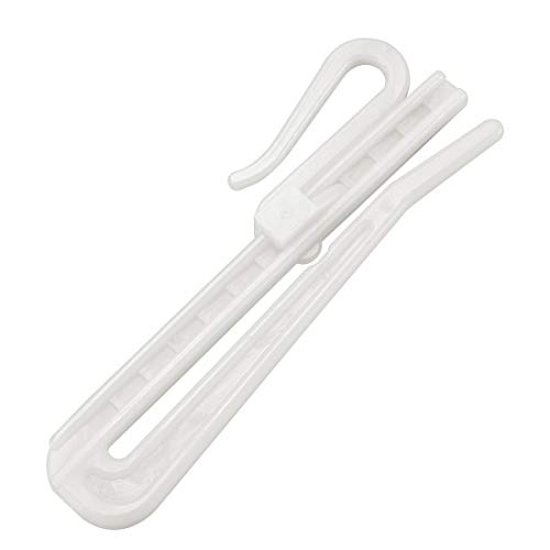sourcing map 5Stk Vorhang Haken einstellbar Tiefe Quetschfalte verrigelt Vorhangband Klipphaken Plastik Fenstervorhang Türvorhang Dutschvorhang von sourcing map
