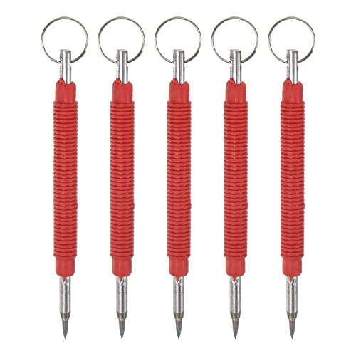 sourcing map 5Stk Wolfram Karbid Spitze Reißnadel mit Ring Legierung Radierung Gravur Stift Kupferstecher Ritz Geräte für Metall Glas Holz Marmor Rot sourcing map 5Stk Wolfram Karbid Spitze Reißnadel mit Ring Legierung Radierung Gravur Stift Kupferstecher Ritz Geräte für Metall Glas Holz Marmor Rot von sourcing map