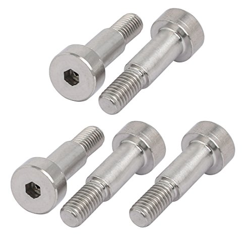 sourcing map 5Stk. 304 Edelstahl Innensechskant Schulter Bolzen 6mm Dmr. 12mm Lang M5 Gewinde de sourcing map 5Stk. 304 Edelstahl Innensechskant Schulter Bolzen 6mm Dmr. 12mm Lang M5 Gewinde de von sourcing map