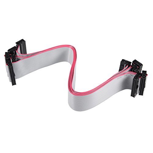 sourcing map 5Stk. Flachbandkabel Buchse IDC 26 Pin Anschluss Verbinder 30cm 2,54mm Pitch von sourcing map