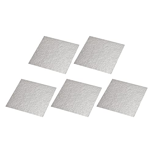 sourcing map 5Stk. Mikrowelle Ofen Wellenleiter Abdeckung Glimmer Teller Plattenisolation Rechteckplatten Reparaturset 4.7 x 6 Zoll von sourcing map