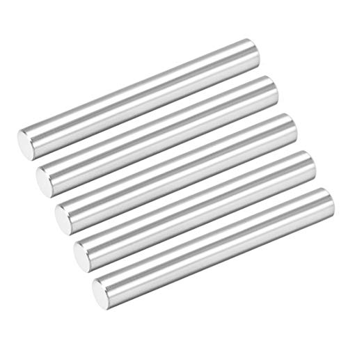 sourcing map 5stk. Passstift 304 Edelstahl Zylindrischer Regalstützstift Befestigungselemente Silber Ton 6mm x 50mm von sourcing map