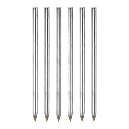 sourcing map 6Stk Wolfram Karbid Spitze Reißnadel Medium Legierung Radierung Gravur Stift für Metall Glas Keramik Marmor von sourcing map