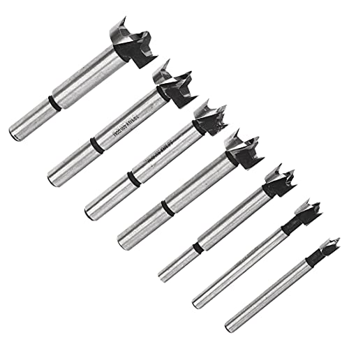 sourcing map 7 in 1 Set Forstner Holzbohren Bohrer Locher für Holzarbeit 1/4" - 1" Durchmesser von sourcing map