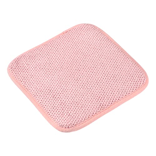 sourcing map 7.87" x 7.87" Geschirr Trockenmatte Mikrofaser Geschirr Rack Matte Groß Geschirr Abtropfmatte Absorbierend Geschirr Trocknungspolster für Küche Zähler-Rosa von sourcing map