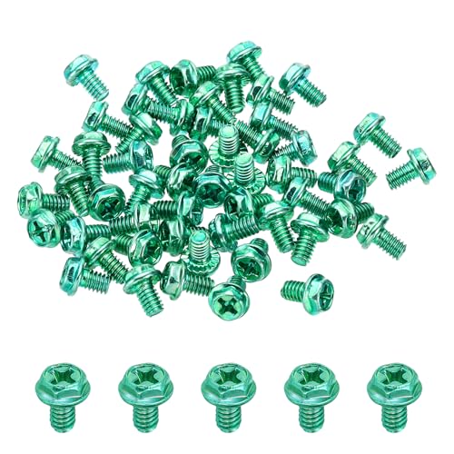 sourcing map #8-32 x 1/4-Zoll-Gewinde-Erdungsschrauben, 40 Stück, grün, elektrische Erdungsschraube, Sechskant, Kreuzschlitz, Flansch, für Hauslampe, Steckdose, Schalter, Anschlussdose sourcing map #8-32 x 1/4-Zoll-Gewinde-Erdungsschrauben, 40 Stück, grün, elektrische Erdungsschraube, Sechskant, Kreuzschlitz, Flansch, für Hauslampe, Steckdose, Schalter, Anschlussdose von sourcing map