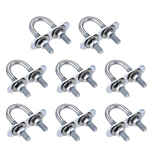 sourcing map 8 Satz Runde U-Bolzen Stahl M6 mit Mutter Platte Scheiben 16mm Innen 46mm Lang sourcing map 8 Satz Runde U-Bolzen Stahl M6 mit Mutter Platte Scheiben 16mm Innen 46mm Lang von sourcing map