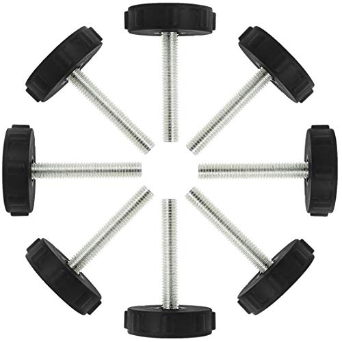 sourcing map 8 STK. Möbelfüße Verstellbar Nivellierfüße Leveler Einstellbar für Möbel Tisch Bein M8 x 50 x 40mm von sourcing map