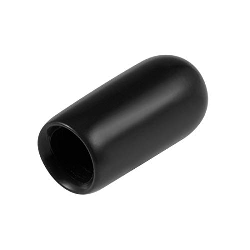 sourcing map 80 Stück Gummi Endkappen 5,5mm Innendurchm. Gummikappen Runde Schutzkappen Gummi Abdeckung Stopfen Möbelgleiter Bolzen Gewindeschutz für Schrauben Rohr Stuhlbeine, Schwarz von sourcing map