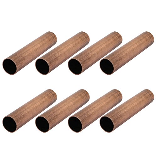 sourcing map 8Stk. Kronleuchter Kerze Licht Deckel Hülse Kupfer 12,7mm Außen Dmr. 60mm Lange von sourcing map