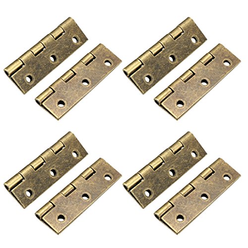 sourcing map 8Stk.1.97" Antiken Bronze Gelenke Retro Gelenke Ersatz mit Schraube DE de von sourcing map
