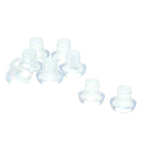 sourcing map 8stk.Anschlagpuffer Transparent Stoßstangen Möbel Tisch Antikollision Eingebettet Loch Stopfen von sourcing map