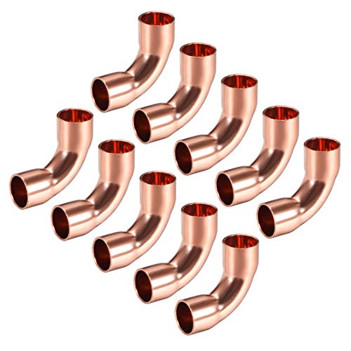 sourcing map 10 Stücke 90 Grad Kupferbogen 8mm Ellenbogen Kupferrohr Rohrverschraubung Verbinder für Klempnerarbeit sourcing map 10 Stücke 90 Grad Kupferbogen 8mm Ellenbogen Kupferrohr Rohrverschraubung Verbinder für Klempnerarbeit von sourcing map
