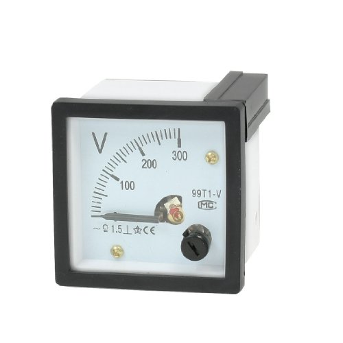 sourcing map AC 0-300V Nullstellung quadratisches Zifferblatt Panel Analog Volt Test Meter Voltmeter de sourcing map AC 0-300V Nullstellung quadratisches Zifferblatt Panel Analog Volt Test Meter Voltmeter de von sourcing map