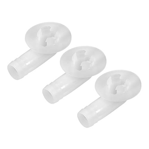 sourcing map Abflussschlauch Anschlussboge der Klimaanlage für Mini Split und Fenster Teil 18mm, 3Stk von sourcing map