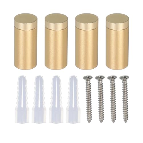 sourcing map Abstandshalter-Schrauben, Aluminiumlegierung, Wandhalterung, Montage-Hardware-Kit mit 4 Schrauben zum Aufhängen von Acrylglas-Schildern, Roségold, 4 Stück sourcing map Abstandshalter-Schrauben, Aluminiumlegierung, Wandhalterung, Montage-Hardware-Kit mit 4 Schrauben zum Aufhängen von Acrylglas-Schildern, Roségold, 4 Stück von sourcing map