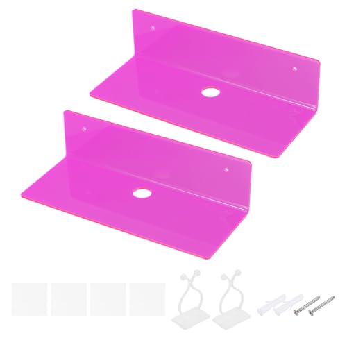 sourcing map Acrylregale für die Wand, 22,9 cm, fluoreszierend, rosa, Wandhalterung, Display-Regal für Badezimmer, Schlafzimmer, Wohnzimmer, Raumdekoration, 2 Stück sourcing map Acrylregale für die Wand, 22,9 cm, fluoreszierend, rosa, Wandhalterung, Display-Regal für Badezimmer, Schlafzimmer, Wohnzimmer, Raumdekoration, 2 Stück von sourcing map