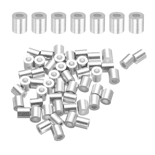 sourcing map Aluminium-Drahtseil-Anschlaghülse, 2 mm, Crimpschlaufenhülse, runde Kabelhülse für Drahtseil, Kabelleitung, 100 Stück sourcing map Aluminium-Drahtseil-Anschlaghülse, 2 mm, Crimpschlaufenhülse, runde Kabelhülse für Drahtseil, Kabelleitung, 100 Stück von sourcing map