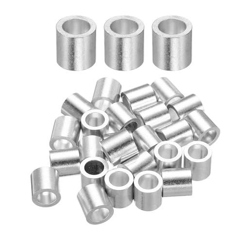 sourcing map Aluminium-Drahtseil-Anschlaghülse, 5 mm, Crimpschlaufenhülse, runde Kabelhülse für Drahtseil, Kabelleitung, 25 Stück sourcing map Aluminium-Drahtseil-Anschlaghülse, 5 mm, Crimpschlaufenhülse, runde Kabelhülse für Drahtseil, Kabelleitung, 25 Stück von sourcing map