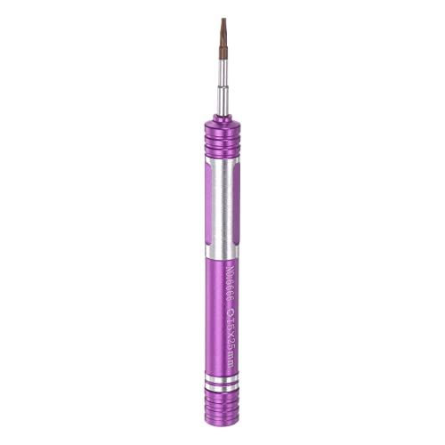 sourcing map Aluminum Präzision Schraubenzieher T5 Torx Magnetisch Kopf Manual Pen Form Schraube Treiber für Handy Uhren Brillen Elektronik Reparatur von sourcing map