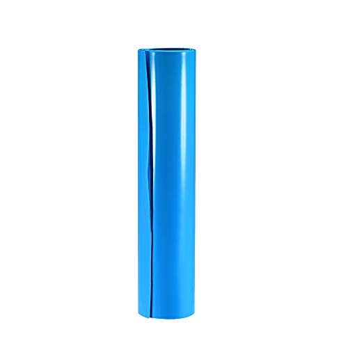 sourcing map Batteriefolie, 280 mm, flache Breite, 178 mm, Durchmesser, 1 m, PVC-Schrumpfschlauch, für große Akkus, Blau von sourcing map