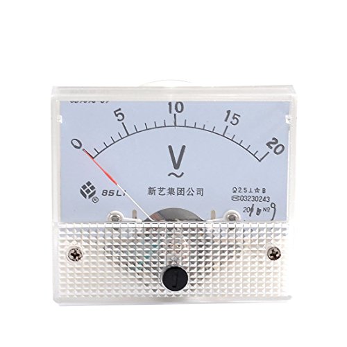 sourcing map Beige-Kopf Schraube Montage Voltage Test AC 20 V Analog Voltmeter Panel de sourcing map Beige-Kopf Schraube Montage Voltage Test AC 20 V Analog Voltmeter Panel de von sourcing map
