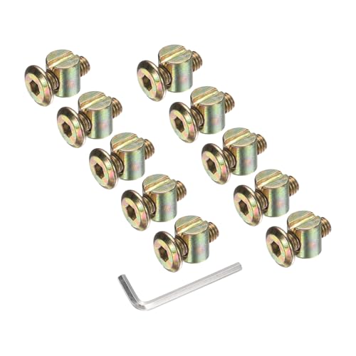 sourcing map Bettrahmenschrauben, M6 x 16 mm, Innensechskantschrauben mit Zylindermuttern, Hardware-Ersatz-Set und M4-Sechskantschlüssel für Möbel, Betten, Stühle, 20 Stück sourcing map Bettrahmenschrauben, M6 x 16 mm, Innensechskantschrauben mit Zylindermuttern, Hardware-Ersatz-Set und M4-Sechskantschlüssel für Möbel, Betten, Stühle, 20 Stück von sourcing map